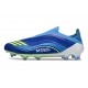 adidas F50 Elite Sin Cordones FG X MESSI Azul Royal Amarillo Solar Semi Azul Burst