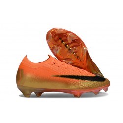 Zapatos Nike Zoom Mercurial Vapor XVI Elite FG Naranja Dorado Negro