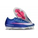 Nike Botas de Futbol Mercurial Vapor 16 Elite FG Azul Rosa Plateado