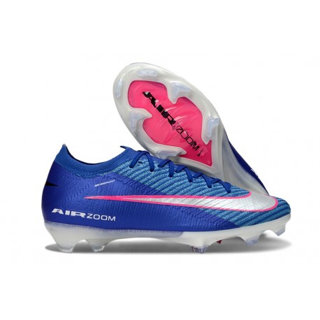 Nike Botas de Futbol Mercurial Vapor 16 Elite FG Azul Rosa Plateado