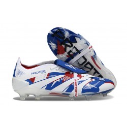 Adidas Predator Elite 25 Fold-Over Tongue Fg Blanco Azul Rojo