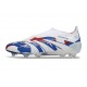 Botas adidas Predator Elite 25 Sin Cordone FG Blanco Azul Rojo