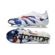 Botas adidas Predator Elite 25 Sin Cordone FG Blanco Azul Rojo