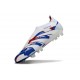 Botas adidas Predator Elite 25 Sin Cordone FG Blanco Azul Rojo