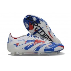 Tacos adidas Predator Elite FG Blanco Azul Rojo