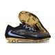 Bota de Futbol Nike Phantom 6 Elite Low FG Negro Dorada