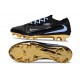 Bota de Futbol Nike Phantom 6 Elite Low FG Negro Dorada