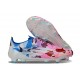 Zapatillas adidas F50 Elite FG Blanco Rosa Azul