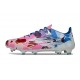 Zapatillas adidas F50 Elite FG Blanco Rosa Azul