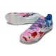 Zapatillas adidas F50 Elite FG Blanco Rosa Azul