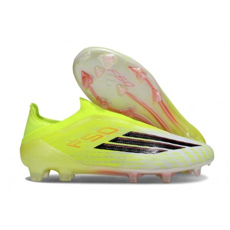 Botas de Futbol adidas F50 Elite Sin Cordones FG Amarillo Negro