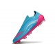 Botas de Futbol adidas F50 Elite Sin Cordones FG Azul Rosa