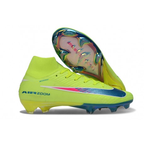 Nike Air Zoom Mercurial Superfly X Elite FG Limalight Voltio Azul