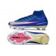 Nike Air Zoom Mercurial Superfly X Elite FG Azul Plateado