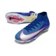 Nike Air Zoom Mercurial Superfly X Elite FG Azul Plateado