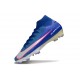 Nike Air Zoom Mercurial Superfly X Elite FG Azul Plateado