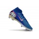 Nike Air Zoom Mercurial Superfly X Elite FG Azul Plateado
