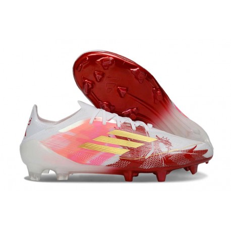 Zapatillas adidas F50 Elite FG Rojo Blanco Dorado