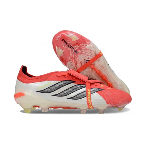 Bota de Futbol Adidas Predator Elite 26 FT FG Rojo Lúcido Negro Ftwr Blanco