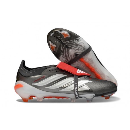 Bota de Futbol Adidas Predator Elite 26 FT FG Hierro Met. Ftwr Blanco Rojo Lúcido