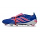 Bota de Futbol Adidas Predator Elite 26 FT FG Azul Carrera Explosión Rosa