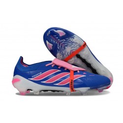Bota de Futbol Adidas Predator Elite 26 FT FG Azul Carrera Explosión Rosa