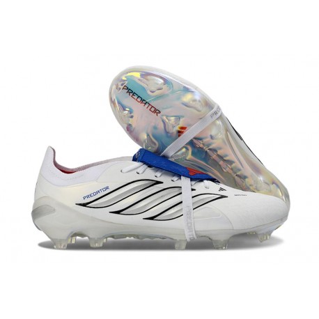 Bota de Futbol Adidas Predator Elite 26 FT FG Blanco Plateada