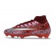 Botas de Fútbol Nike Mercurial Superfly 10 Elite FG Rojo Plateada