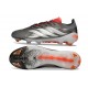 Adidas Predator 26 Elite L FG Hierro Met. Ftwr Blanco Rojo Lúcido
