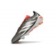 Adidas Predator 26 Elite L FG Hierro Met. Ftwr Blanco Rojo Lúcido