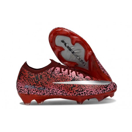 Nike Botas de Futbol Mercurial Vapor 16 Elite FG Rojo Plateado