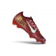 Nike Botas de Futbol Mercurial Vapor 16 Elite FG Rojo Plateado
