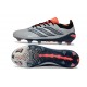 Zapatillas Adidas Predator 26 Elite L FG Gris Negro Rojo
