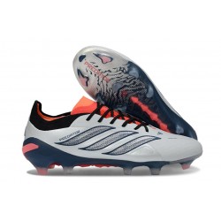 Zapatillas Adidas Predator 26 Elite L FG Gris Negro Rojo
