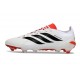 Zapatillas Adidas Predator 26 Elite L FG Blanco Negro Rojo