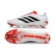 Zapatillas Adidas Predator 26 Elite L FG Blanco Negro Rojo