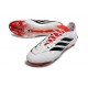 Zapatillas Adidas Predator 26 Elite L FG Blanco Negro Rojo