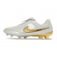 Botines de Futbol Nike Tiempo SE Elite FG Blanco Dorada
