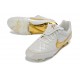 Botines de Futbol Nike Tiempo SE Elite FG Blanco Dorada