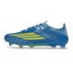 Botas de Fútbol adidas F50 Elite FG X MESSI Azul Royal Amarillo Solar Semi Azul Burst