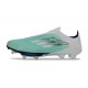Botas de Futbol adidas F50+ Laceless FG Verde Plateado Blanco