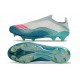 adidas F50 + Sin Cordones FG Messi Ftwr Blanco Rosa Lúcido Flash Agua