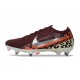 Nike Air Zoom Mercurial Vapor XVI Elite SG United - Borgoña Plata Metálica Rojo Fósil