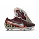 Nike Air Zoom Mercurial Vapor XVI Elite SG United - Borgoña Plata Metálica Rojo Fósil