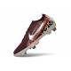 Nike Air Zoom Mercurial Vapor XVI Elite SG United - Borgoña Plata Metálica Rojo Fósil