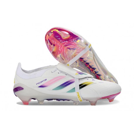 Bota de Futbol Adidas Predator Elite 26 FT FG Blanco Rosa