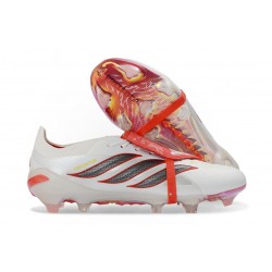 Bota de Futbol Adidas Predator Elite 26 FT FG Blanco Rojo Negro