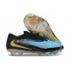 Bota de Futbol Nike Phantom 6 Elite Low FG Azul Negro Dorado