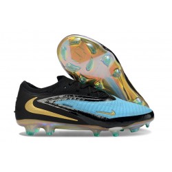 Bota de Futbol Nike Phantom 6 Elite Low FG Azul Negro Dorado
