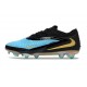 Bota de Futbol Nike Phantom 6 Elite Low FG Azul Negro Dorado